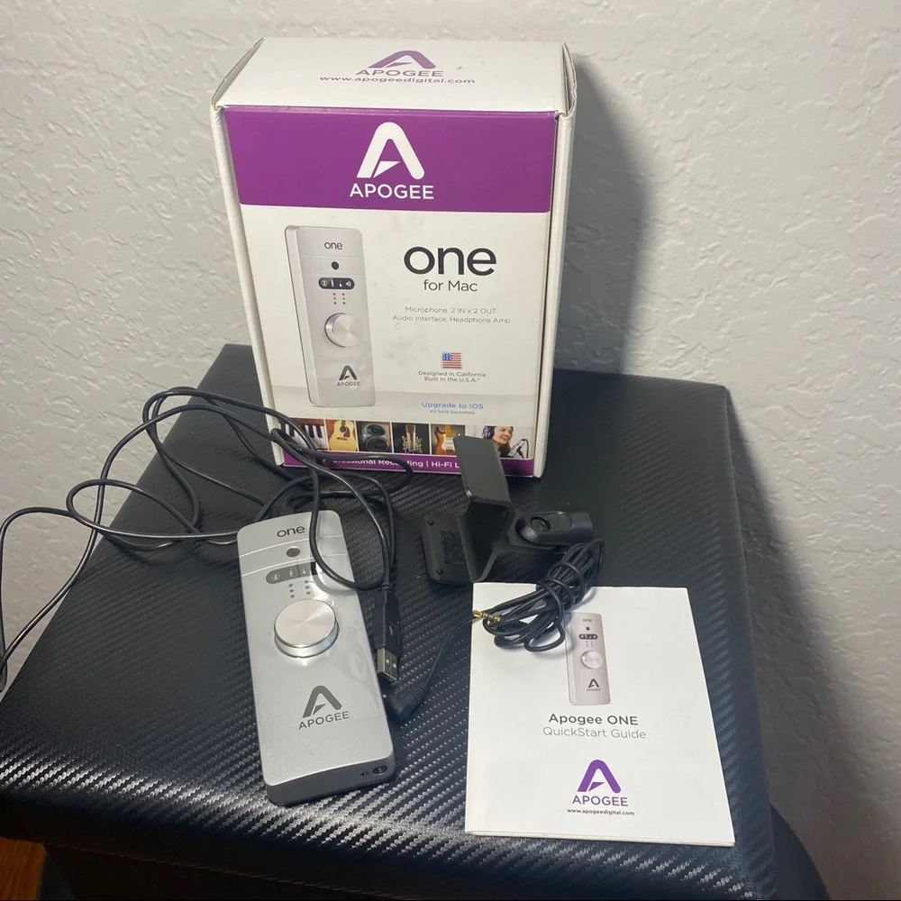 Apogee ONE-MAC Audio Interface/ Microphone - Silver Color With Original Box